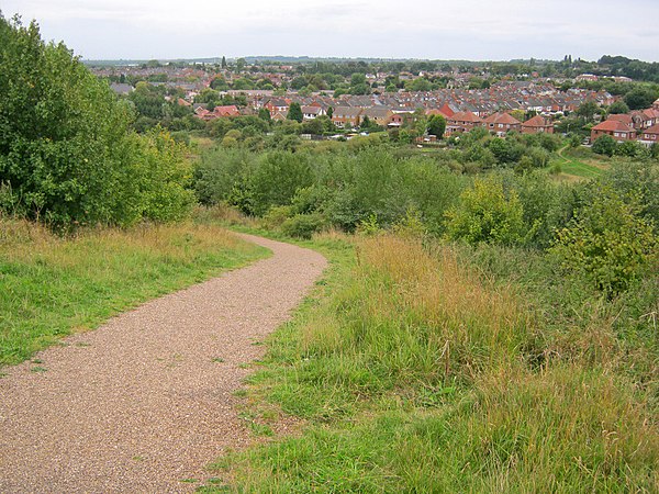 Hucknall, the second-largest settlement in the district and contiguous with nearby Nottingham