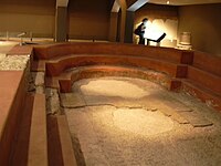 Pool at the baths in Caesaraugusta Piscina de las termas de Zaragoza.JPG