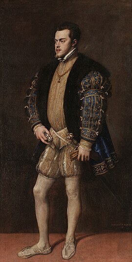 Portrait of King Philip II of Spain (1527-1598), by Titian (National Museum of Capodimonte, Naples).jpg