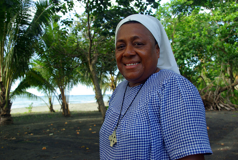 File:Portrait of Sister Doreen Awaiasi, Coordinator of the Christian Care Centre. Standing outside the CCC. (10714302674).jpg