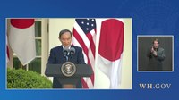 File:Presiden Biden Berpartisipasi dalam sebuah Konferensi Pers dengan H. E. Yoshihide Suga, Perdana Menteri Jepang.webm