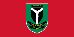 Former standard of the President Presidential Standard of Nigeria (1963).svg