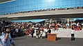 Pro-wrestlers including The Beast entertain a crowd of North Koreans (15891266959).jpg
