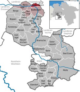 Kaart van Quakenbrück