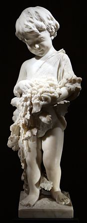 Raffaele belliazzi, moissonneuse de putto (allégorie de l'automne), vers 1870-80 JPG