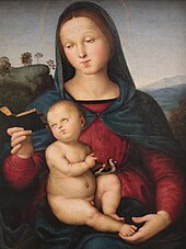 Raffaello Sanzio (Urbino, 28 marzo 1483 - Roma, 6 aprile 1520) - Madonna Solly (1500-1504) Olio su tavola dimensioni 52x38 cm. - Gemaldegalerie, Berlino.jpg