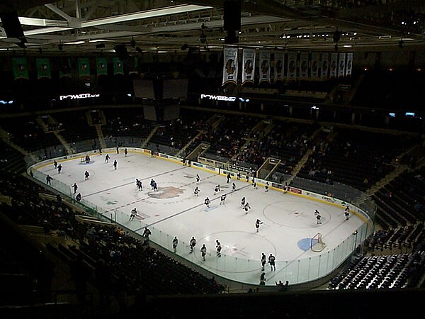 The new Ralph Engelstad Arena in November 2001