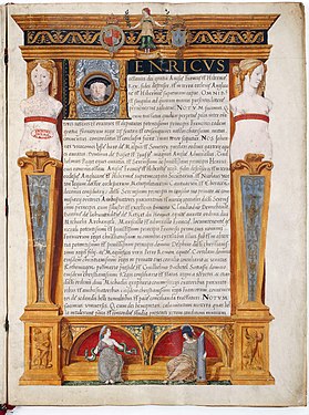 Ratification by Henri VIII of the treaty of Ardres, ending the war between François Ier & Henri VIII (1546)
