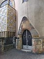 Reformed Church. Listed Monument ID 859 Art Nouveau style. Small Gate. Glass windows by Miksa Roth. - Budapest District VII., Városligeti fasor 5.JPG