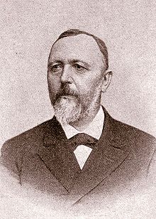 Retrato Richard von Krafft Ebing. Un varón mayor, con barba blanca recortada.