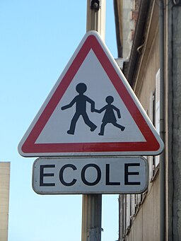 Road sign, Lisieux, France