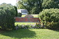 Sign leading into Rock City, Stephenson County, Illinois, USA.