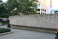 The statue Founders Memorial in Rockford, Illinois, USA.