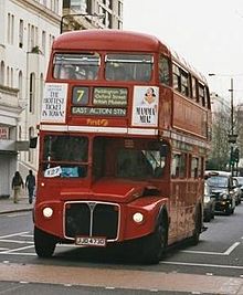 First London AEC Routemaster at Ladbroke Grove in 2002 Routemaster.JPG