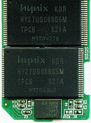 SD-Platine (2 GB) mit zwei Speicher­chips