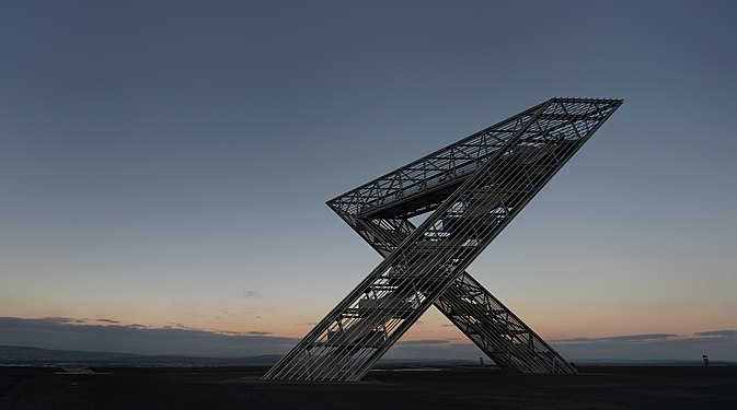 Saarpolygon - A monument for the Saar mining region in Ensdorf, Germany