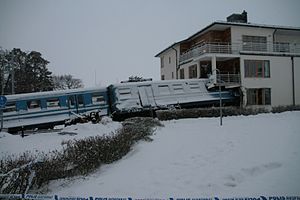 2013 Saltsjobanan Train Crash Wikipedia - roblox train crashes