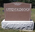 Sandercock family grave marker