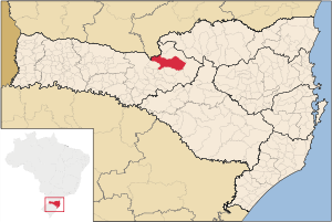 Localização de Caçador em Santa Catarina