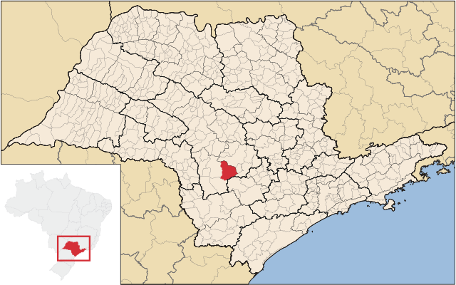 Localização de Itatinga em São Paulo