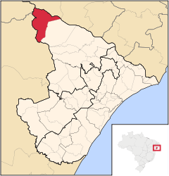 Canindé de São Francisco – Mappa