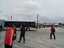Shenkun Road Temporary Bus Terminal, Yan'an Road Medium Transit Bus System.jpg