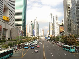 Shennan Road road in Guangdong, China