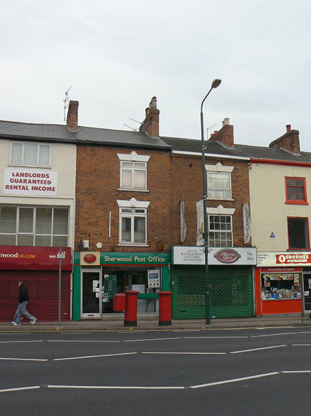 Sherwood Post Office in 2009 (since relocated)