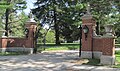 Front gate of Mount Carroll campus, at the corner of College and Seminary streets