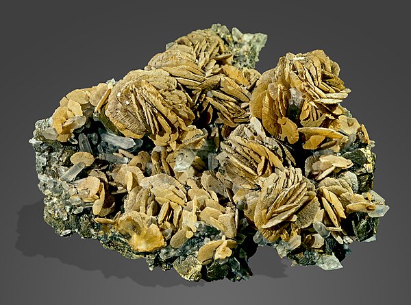 Siderite from Redruth, Cornwall, England.