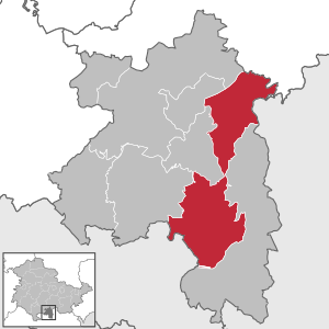 Li position de Sonneberg in Thuringia