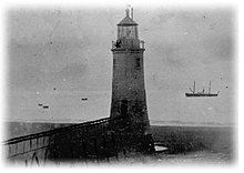 Spurn Low lighthouse, Spurn Point while still operational Spurn Low Lighthouse.JPG