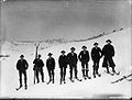 Skieurs à Kiandra, vers 1900.