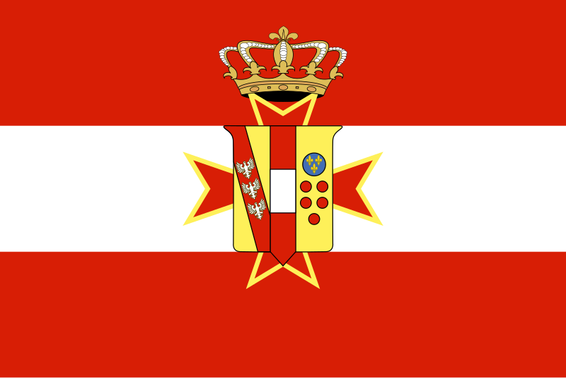 Fichier:State flag simple of the Grand Duchy of Tuscany.svg