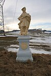 Statue of Saint Wendelin in Bolíkovice, Babice, Třebíč District.jpg