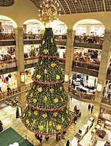 Christmas tree in Stockholm at NK shopping mall