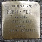 Stolperstein Neustadt an der Weinstrasse Fröbelstrasse 5 Moritz Weil.jpg