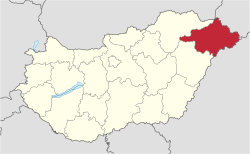 Szabolcs-Szatmar-Bereg in Hungary.svg