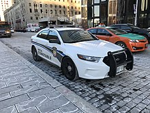 A patrol car of the Toronto Transit Commission's Transit Enforcement Unit, a special constabulary responsible for transit policing. TTC Special Constable Vehicle.jpg