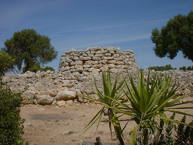 Example of prehistoric talaiot in Mallorca