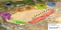 Tarim Basin in the 3rd century