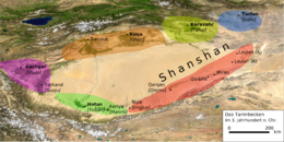Regno di Khotan - Localizzazione