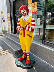 Ronald McDonald en Thaïlande.