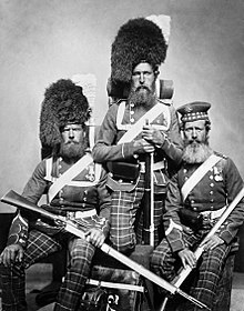 Men of 72 Highlanders who served in the Crimea, photographed in 1856 The Crimean War, 1854 - 1856 Q71648.jpg