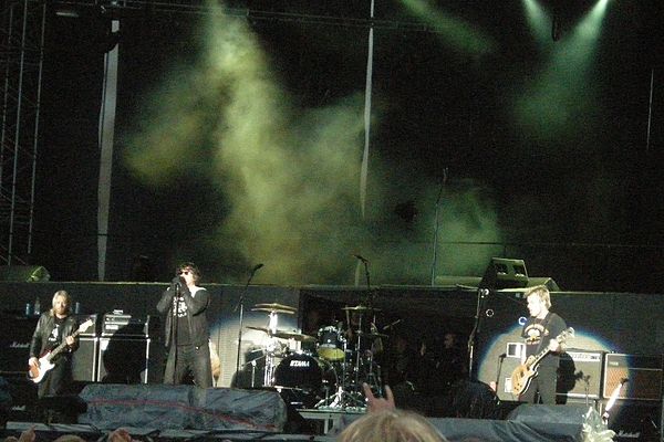 The Cult performing in 2009