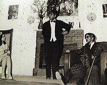 Thapar (along with Kanti Bajpai) in a production of Terence Rattigan's The Winslow Boy at The Doon School in the late 1960s. The Winslow Boy at The Doon School.jpg