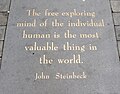 The free exploring mind of the individual human is the most valuable thing in the world. -John Steinbeck