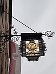 Innsbruck: Nasenschild „Gasthof Goldener Adler“