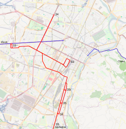 Torino térkép trolibuszhálózat 1975.svg