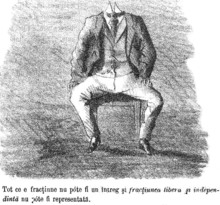 Tot ce e fracțiune nu póte fi un întreg și fracțiunea liberă și independentă nu póte fi representată, Ghimpele, 11 feb 1868.png